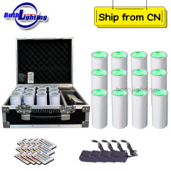 12pcs with Case Chroma Cannons 1pc 15W RGBAW UV LED RF Remote Battery Wireless DMX Effect Mini Smart Light