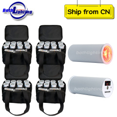 32pcs with 4Bags 1pc*15W Chroma Cannons Mini Wireless Smart DJ RGBAW UV 6in1 Can Wireless DMX Battery Powered led uplights