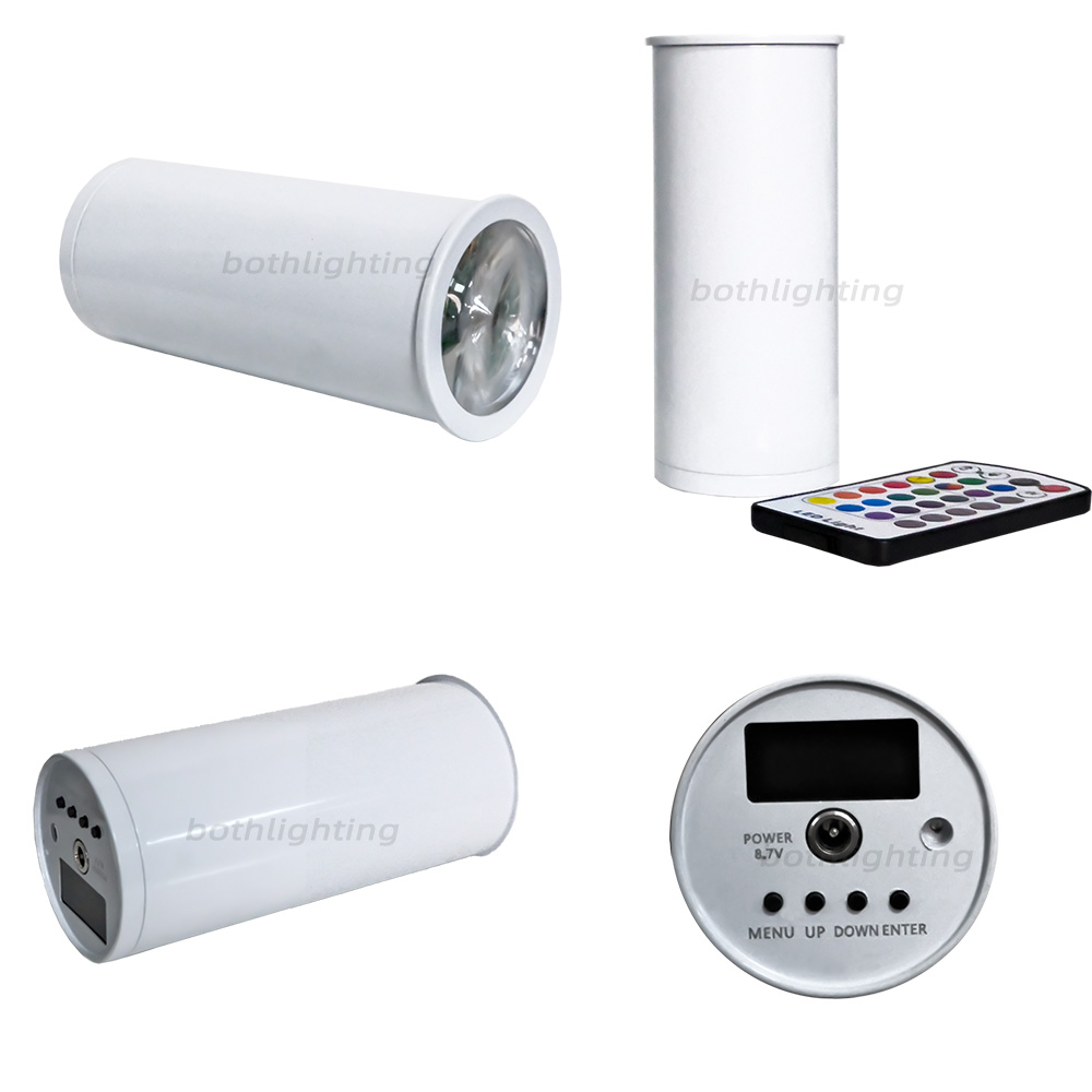 EU Warehouse 8pcs with Bag Mini Chroma Cannons RGBWA UV 6in1 Can RF Remote Wireless DMX Battery 15W Battery Light