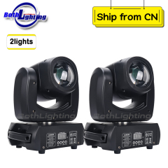 2unit 100W Mini Beam Moving Head Light 18 prism DMX512 LED Mover Head Light Wedding DJ Club
