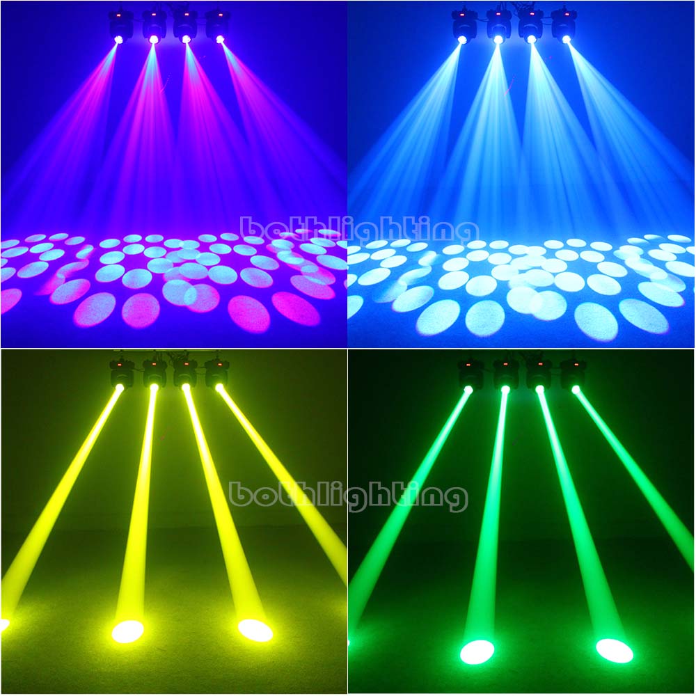 2unit 100W Mini Beam Moving Head Light 18 prism DMX512 LED Mover Head Light Wedding DJ Club