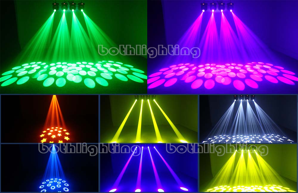 2unit 100W Mini Beam Moving Head Light 18 prism DMX512 LED Mover Head Light Wedding DJ Club