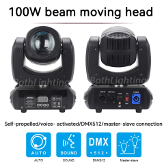 4unit with case100W Mini Beam Moving Head Light 18 prism rainbow effect Mover Head Light Wedding DJ Party