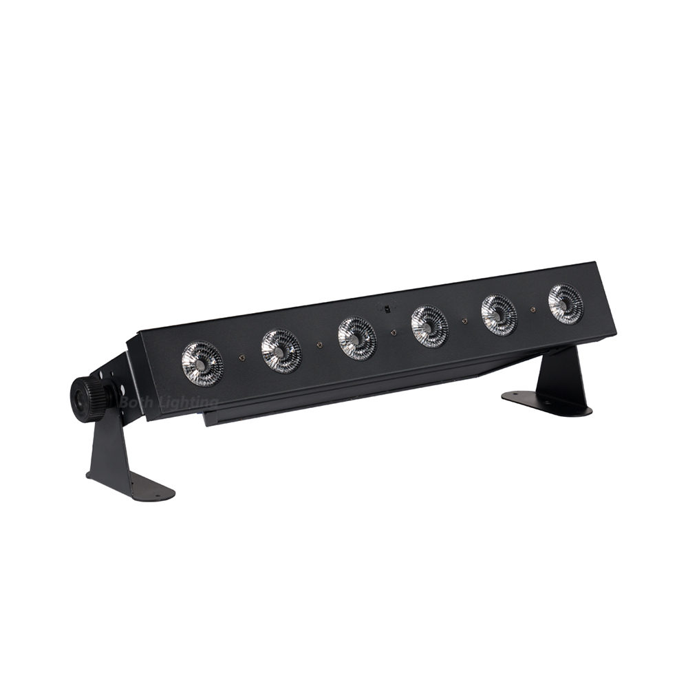 4pcs Wifi led wash uplight 6x18w 6in1 rgbwa uv wireless battery powered dmx uplights rechargeable wash light