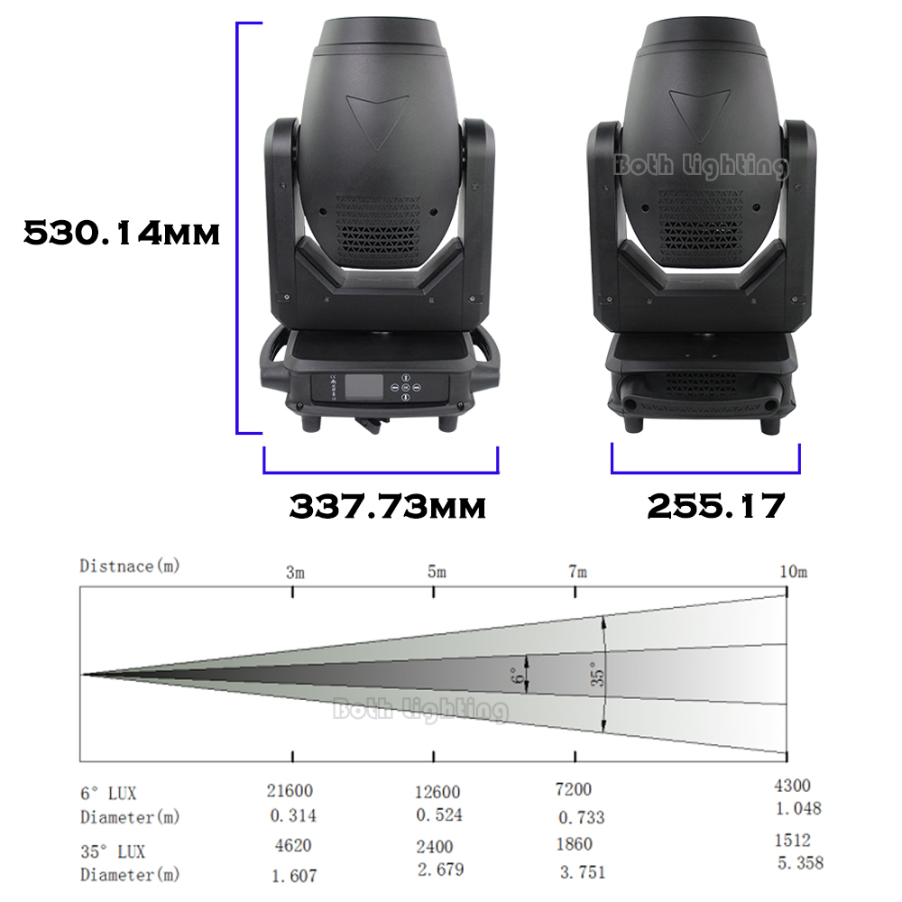 2unit with hard case 300W LED Hybrid Beam Spot Wash 3-in-1 LED Moving Head Wedding DJ Wedding Event Light
