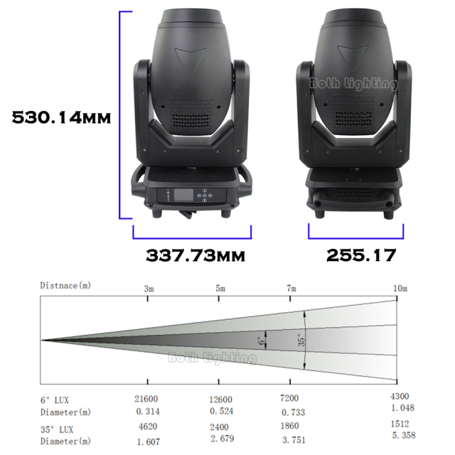 2unit with charging case 300W LED Hybrid Beam Spot Wash 3-in-1 LED Moving Head Wedding DJ Wedding Event Light