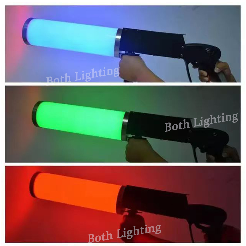 BothLighting 1PCS LED CO2 Gun for DJ Fogger CO2 Jet Machine with RGB Color Special Effect with CASE
