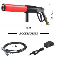 BothLighting 1PCS LED CO2 Gun for DJ Fogger CO2 Jet Machine with RGB Color Special Effect