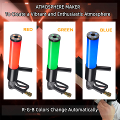 BothLighting 1PCS LED CO2 Gun for DJ Fogger CO2 Jet Machine with RGB Color Special Effect