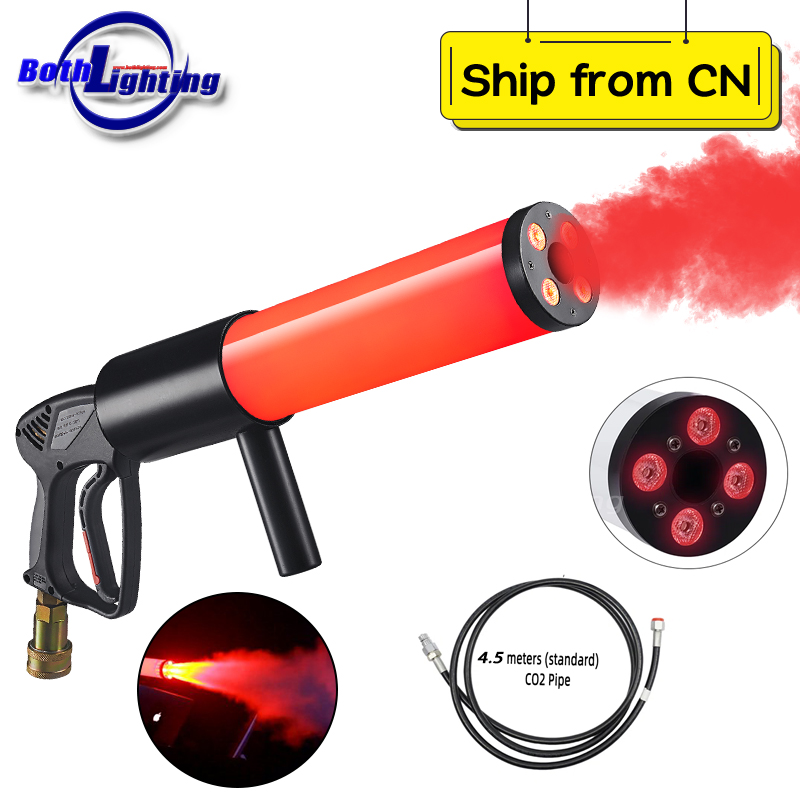 BothLighting 1PCS LED CO2 Gun for DJ Fogger CO2 Jet Machine with RGB Color Special Effect with CASE