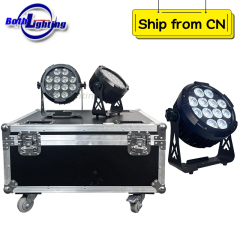 6pcs with case IP65 12x18w Battery Waterproof WIFI Remote LED RGBWA/UV Wash Light