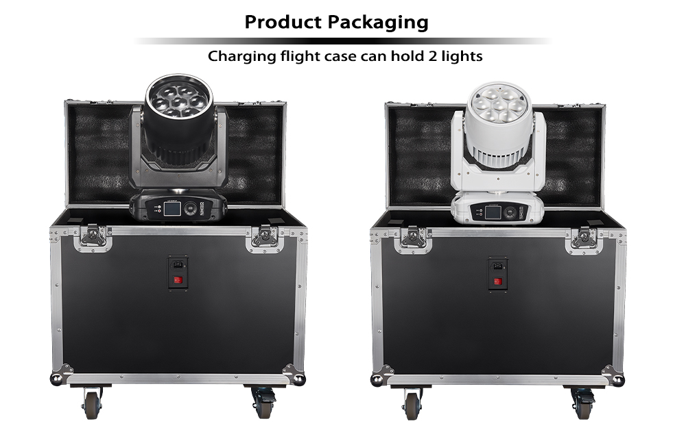 2units in a case BPM-Splash X Moving Head Light 7*40w Bee Eye Wash Wireless DMX Battery Operated Mover Ligh for t DJ Party Wedding