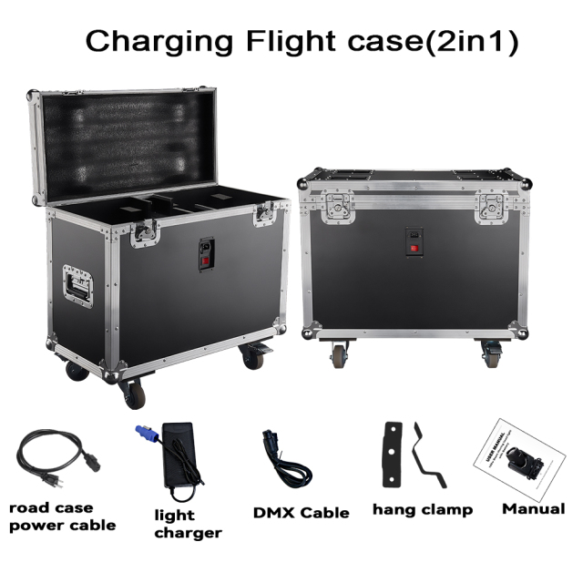 2units with charging case BPM-Spots 100 Battery & Wireless DMX 100W LED Spot Moving Head Light Wedding DJ Club Events