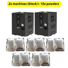 2x machines(black) +10x powders