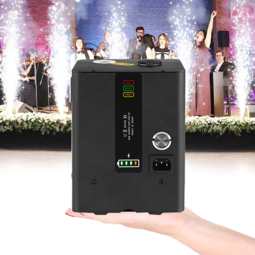 4pcs in a case Battery Operated Mini Cold Spark Machine Stage Effect Fountain Fireworks Machine with 2.4G Wireless Remote Control