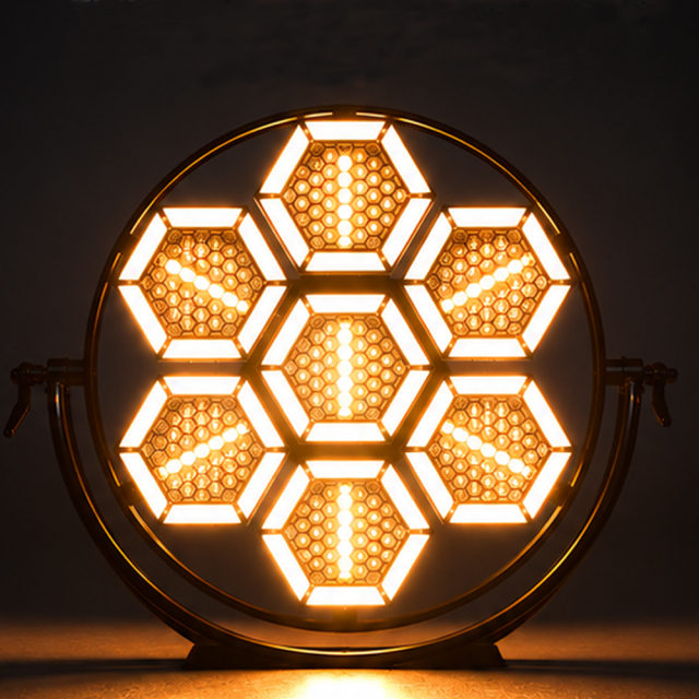 2pcs with case Retro7 Pro 7x60W LED Retro Stage Light RGB Strobe Blinder Light for DJ Disco Club Events