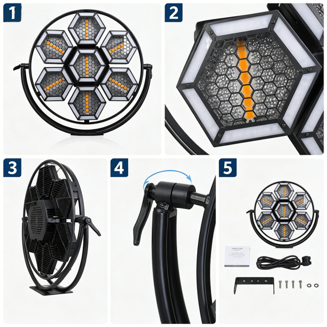 2pcs with case Retro7 Pro 7x60W LED Retro Stage Light RGB Strobe Blinder Light for DJ Disco Club Events