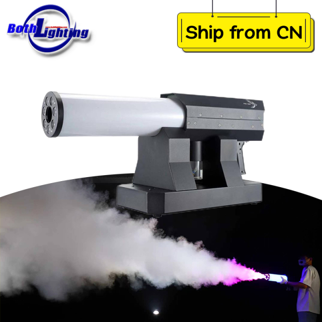 1pcs DMX512 LED Handheld Fog RGB Gun Smoke Effect Special Machine Battery Operated Wireless Remote Control