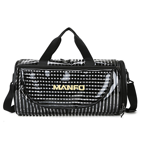 Duffel Travel Bag with Transparent PVC fabric