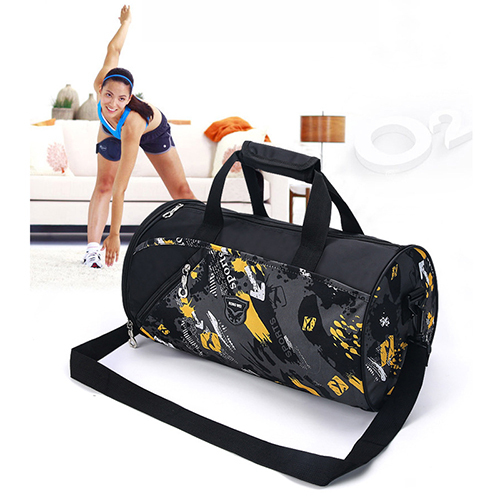 Barrel Duffel Bag with shoe bag
