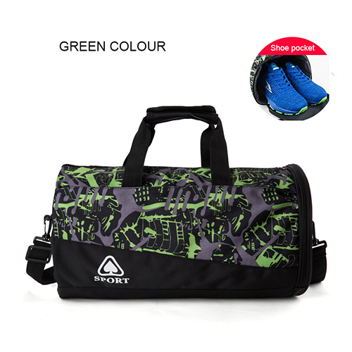 Barrel Duffel Travel Bag with shoe bag