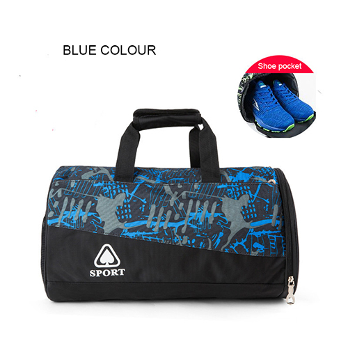 Barrel Duffel Travel Bag with shoe bag