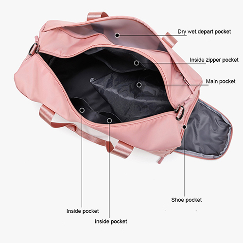 Duffel Bag with shoe bag