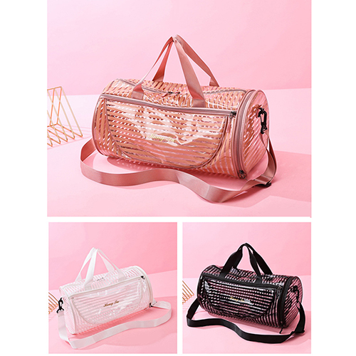 Duffel Travel Bag with Transparent PVC fabric