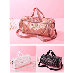 Duffel Travel Bag with Transparent PVC fabric