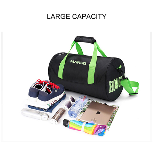 Barrel Duffel Travel Bag with shoe bag