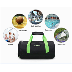 Barrel Duffel Travel Bag with shoe bag