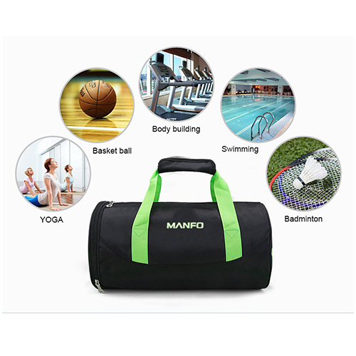 Barrel Duffel Travel Bag with shoe bag