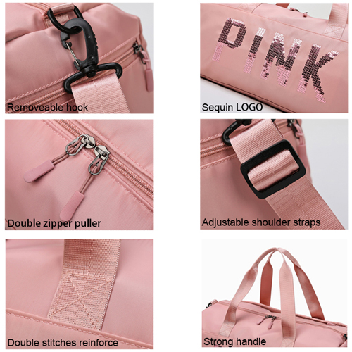 Duffel Bag with shoe bag