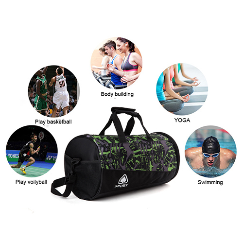 Barrel Duffel Travel Bag with shoe bag