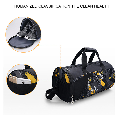 Barrel Duffel Bag with shoe bag