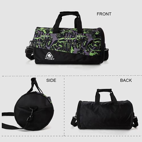 Barrel Duffel Travel Bag with shoe bag