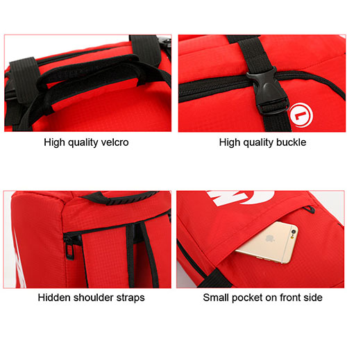 Double-duty of Duffel Travel Bag & Backpack