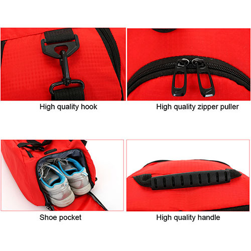 Double-duty of Duffel Travel Bag & Backpack