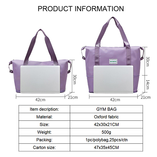 Duffel Travel Bag with Resizable function