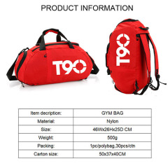 Double-duty of Duffel Travel Bag & Backpack