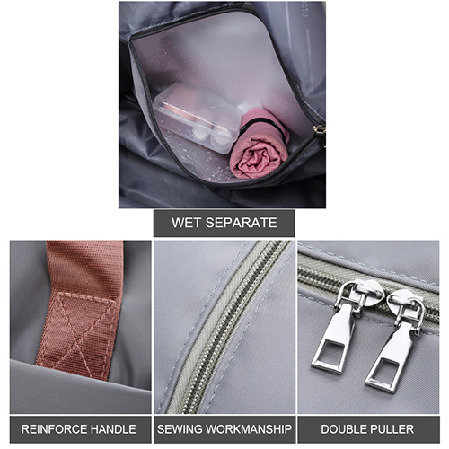 Large Capacity Duffel Travel Bag with Resizable function