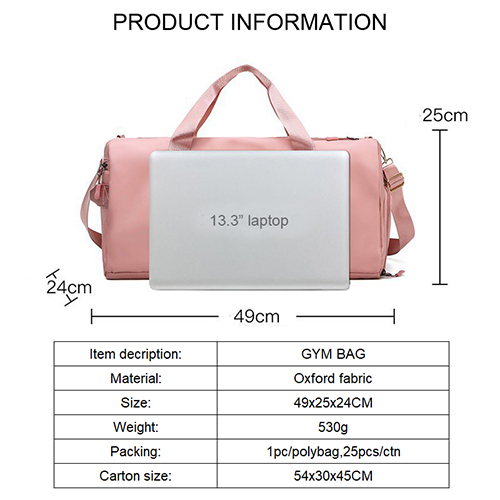 Duffel Travel Bag with independent shoe bag