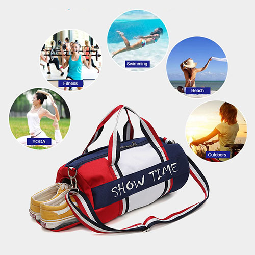 Barrel Duffel Travel Bag with shoe bag