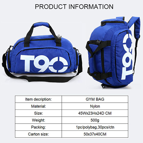 Double-duty of Duffel Travel Bag & Backpack