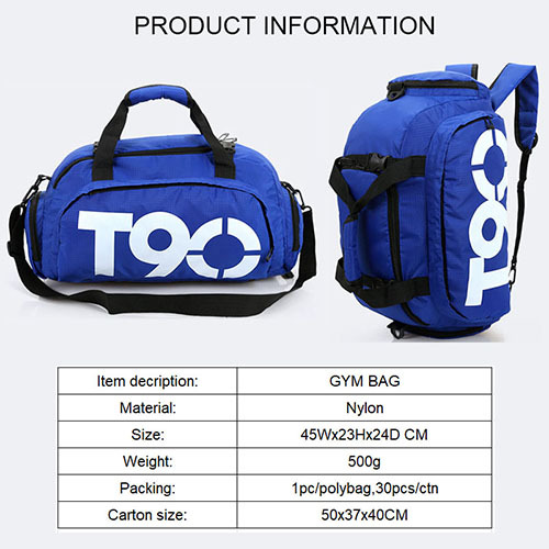 Double-duty of Duffel Travel Bag & Backpack