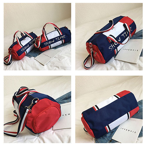 Barrel Duffel Travel Bag with shoe bag