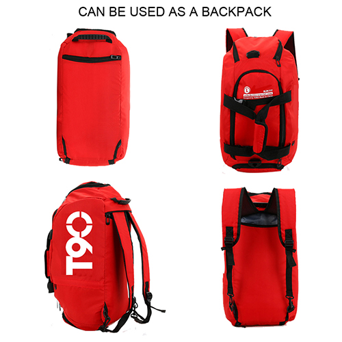 Double-duty of Duffel Travel Bag & Backpack