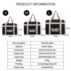 Duffel Travel Bag with different size