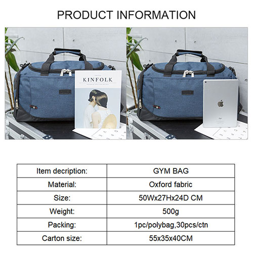 Duffel Travel Bag with 4 colors