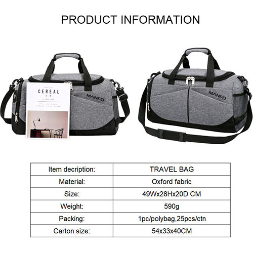 Multifunction Duffel Travel Bag
